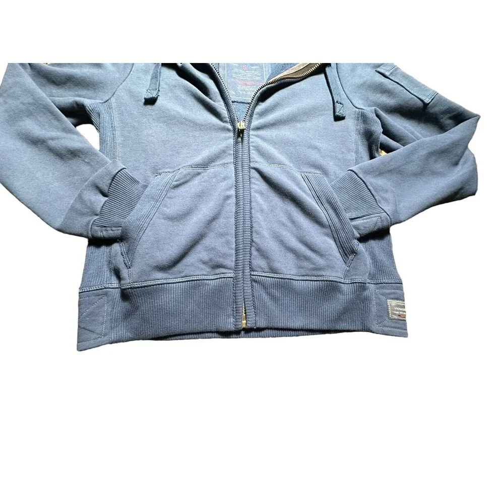 VKNAGRANI Size Small Men’s Blue Full Zip Hoodie Heavyweight‎ Pockets #Z3-5
